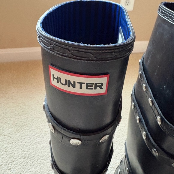 Hunter Festival 2010 studded tall Black Rain Boots - Picture 8 of 11